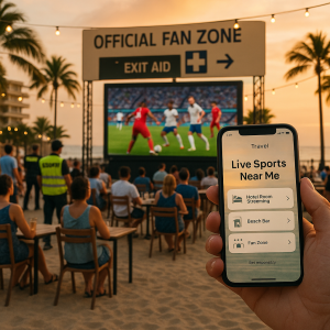 Sport im Urlaub: Wo live schauen und sichere Public-Viewing-Optionen finden
